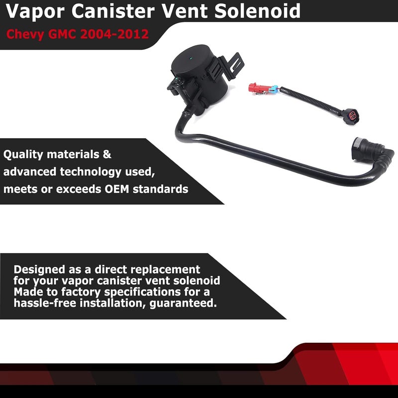 FEXON Vapor Canister Vent Solenoid Valve Compatible with Chevy Colorado GMC Canyon 2004-2012 H3 H3T 2006-2010 Isuzu I-Series 2006-2008 Replaces 20907779 10386359 - Image 2